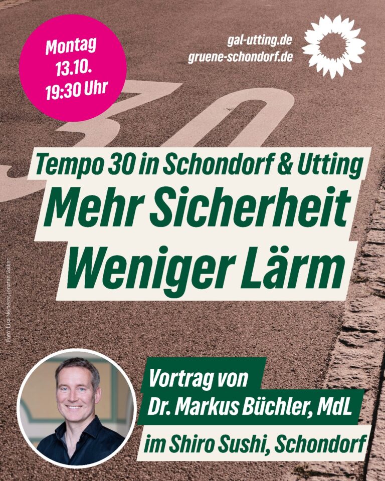 Tempo 30 in Schondorf & Utting